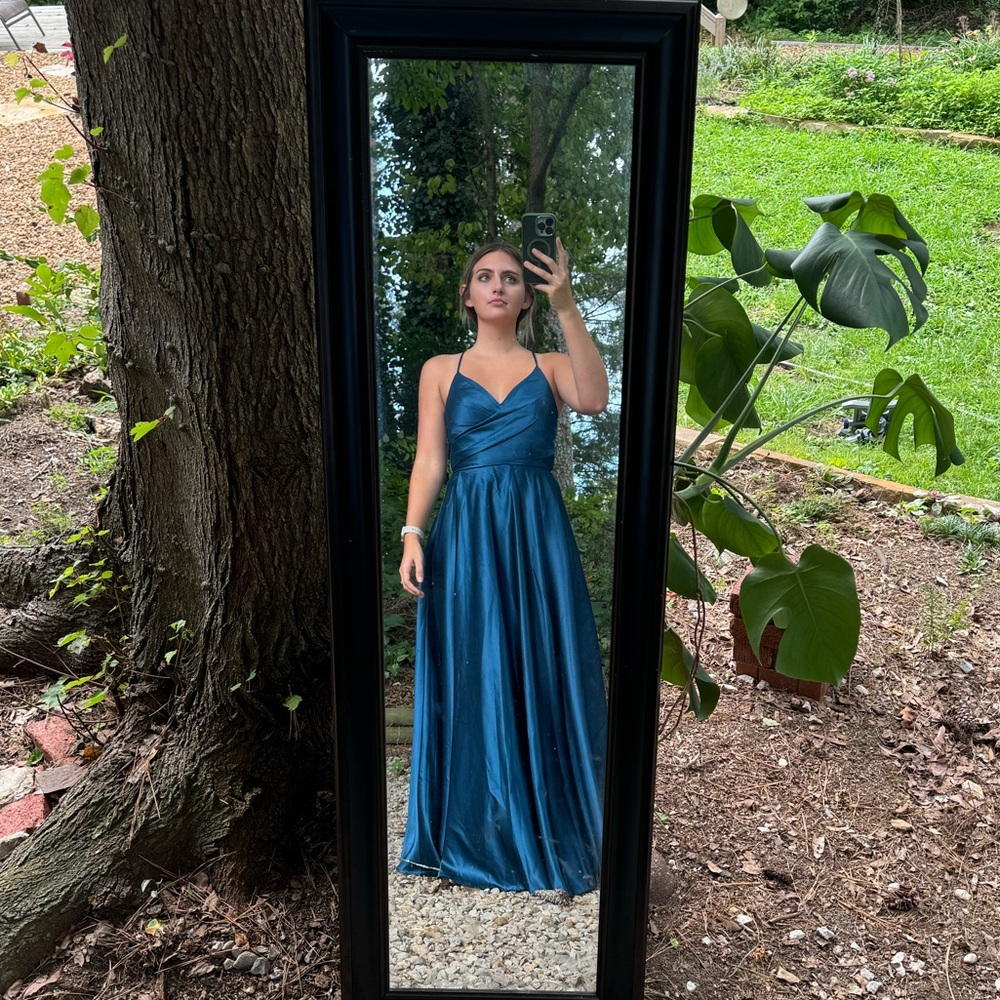 Blue Bridesmaid/Prom/Formal Dress
